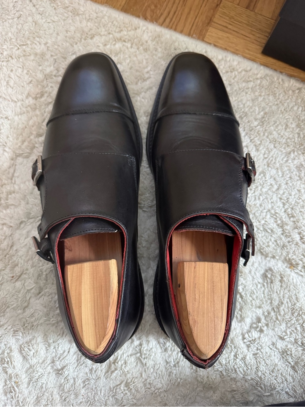 Bruno Magli Double Buckle Monk shoes Size 46 - Picture 4 of 5